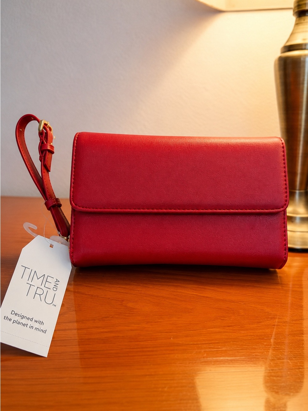 Red Wristlet Wallet Clutch – New With Tags